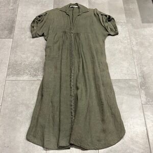 Zara Khaki Midi Dress